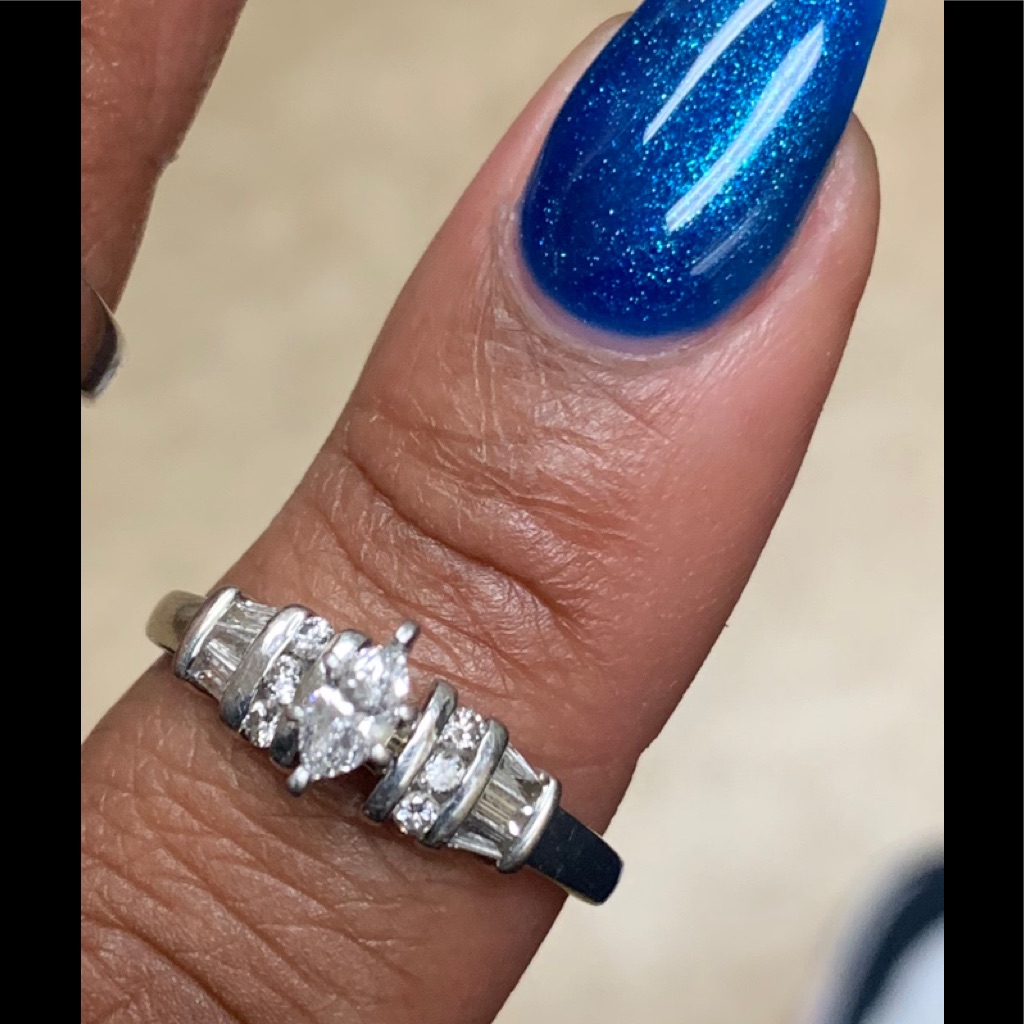 Platinum Diamond Ring 12 Ct Tw